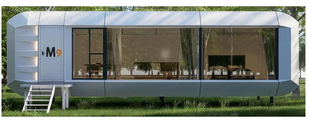 Prefab modular structure side view