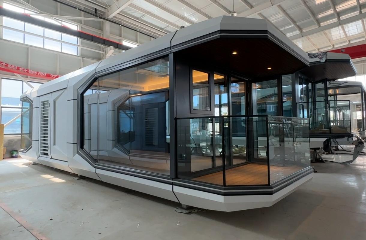 Modern Apple Cabin outside view